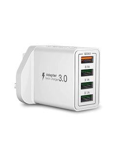 Aioneus USB Charger, 4-Port USB Fast Charger Plug with 44W Intelligent Quick Charge 3.0 Charger Adapter, Multi USB Charging Block for iPhone 14 13 12 11 Pro Max XS 8 7 6s,Samsung S21 S20 S10 S9 S8  - Image 2