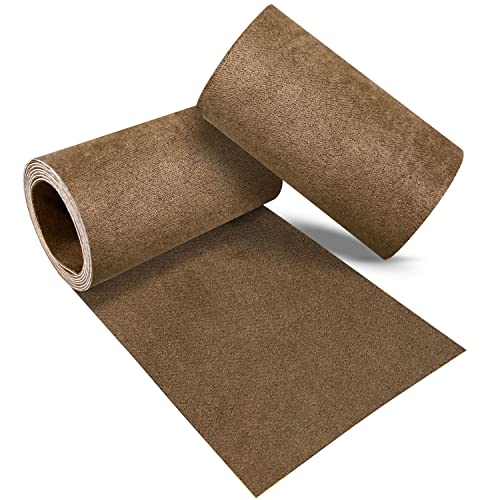 Azobur Velvet Repair Patch, Self-Adhesive Flannel Fabric Patch, Multi Colors, Microfiber Patch，Can be Used to Patch Sofas, Car Seats, Handbags, Jacket Holes and Tears (Brown) - Image 1