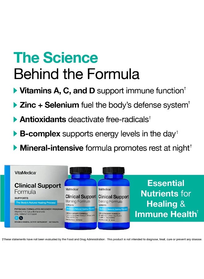 VitaMedica Clinical Support Formula | Promotes Collagen & Wound Healing | Vitamin C, D, & A to Support Healthy Immune Function | Zinc + Selenium | Vitamin B | Multivitamin for Women & Men - Image 3