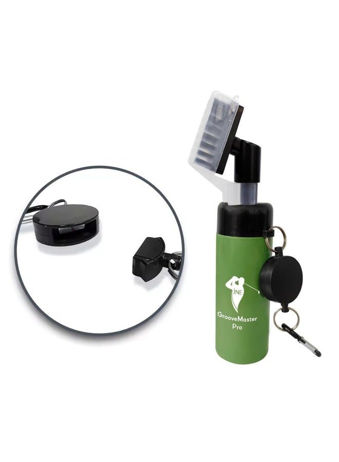 jNE GrooveMaster Pro Golf Water Brush with Upgraded Strong Magnetic Connection | Heavy-Duty Nylon Bristles | Press-Spraying for Easy Cleaning | Anti-Leak | Wide Range Coverage | A Must-Have Golf Accessory - Image 1