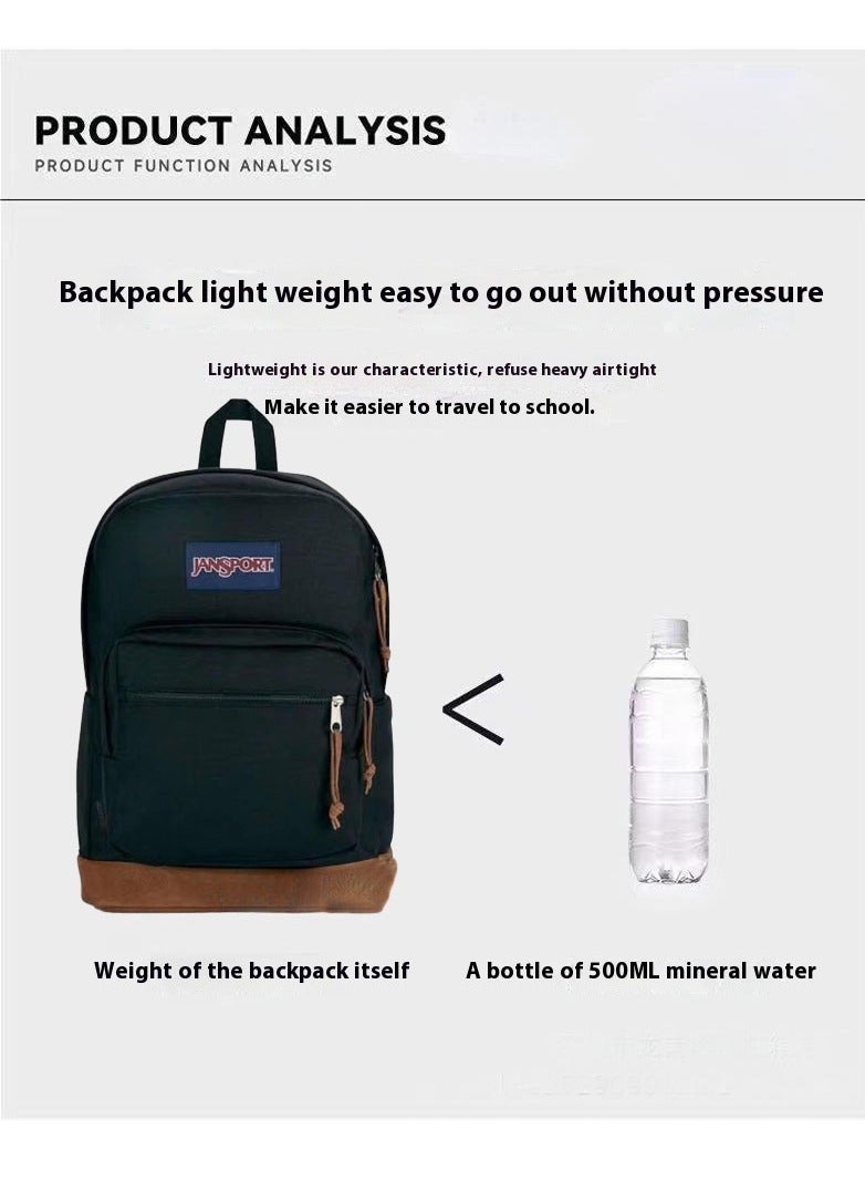 جان سبورت حقيبة ظهر سوبر بريك بتصميم سادة أسود - Image 2