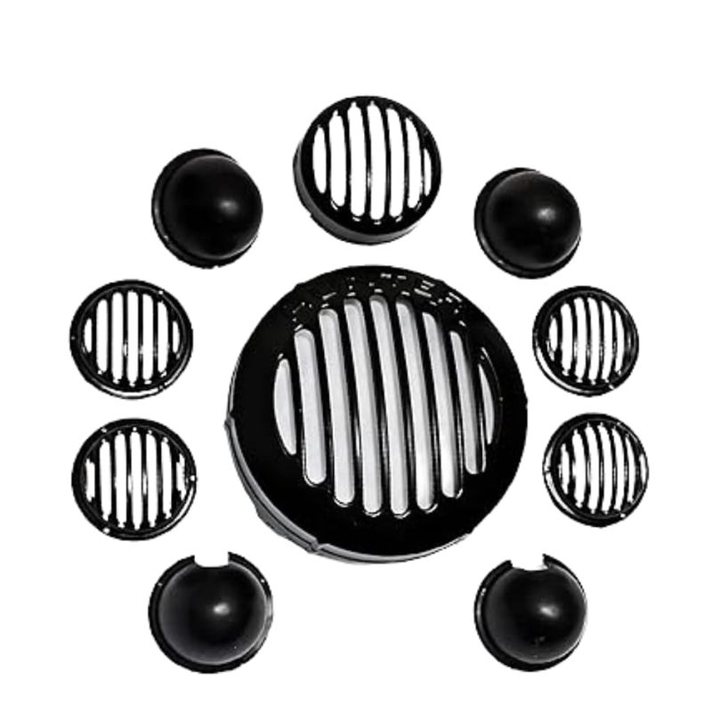 Ramanta Hunter 350 Accessories Combo of Hunter 350 Motorcycle Accessories Kit, Headlight Grill Set, Front Disc Brake Master Cylinder Oil Cap, Meter Cover, Lady Footrest & Body Cover, (Pack of 5) - Image 3