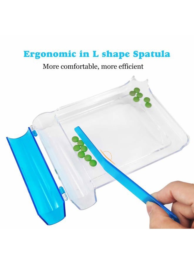 Medarchitect (Clear, L Shape) - Right Hand Pill Counting Tray with Spatula (Clear) - Image 2