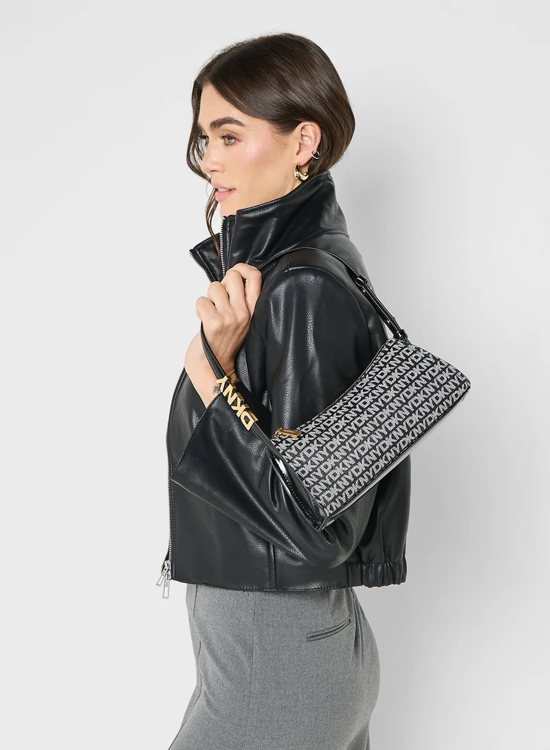 DKNY Logo Avril Shoulder Bag