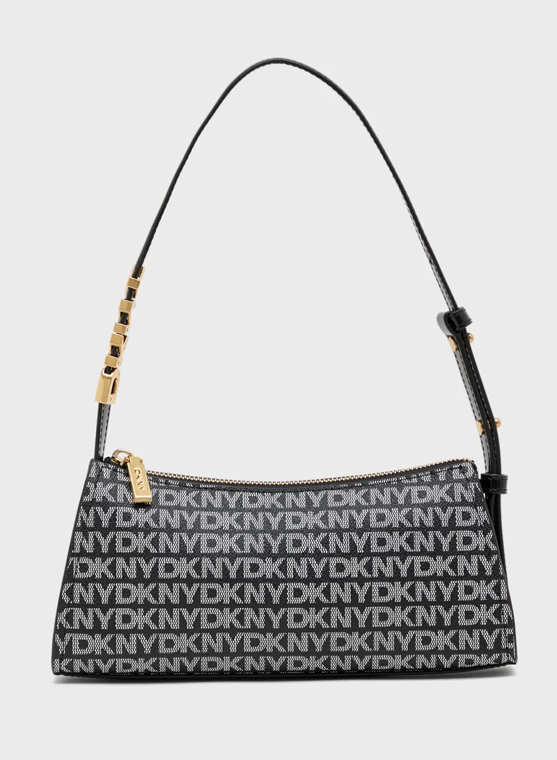 DKNY Logo Avril Shoulder Bag