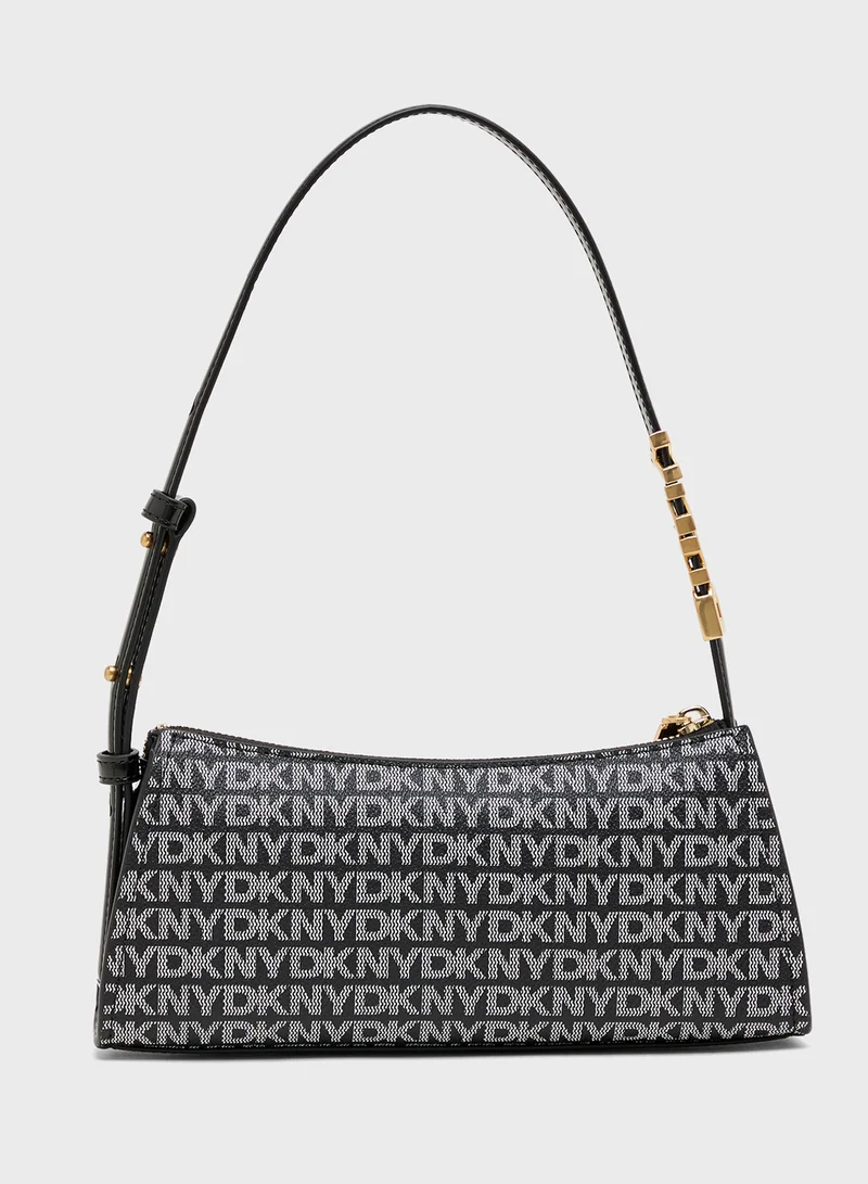 DKNY Logo Avril Shoulder Bag