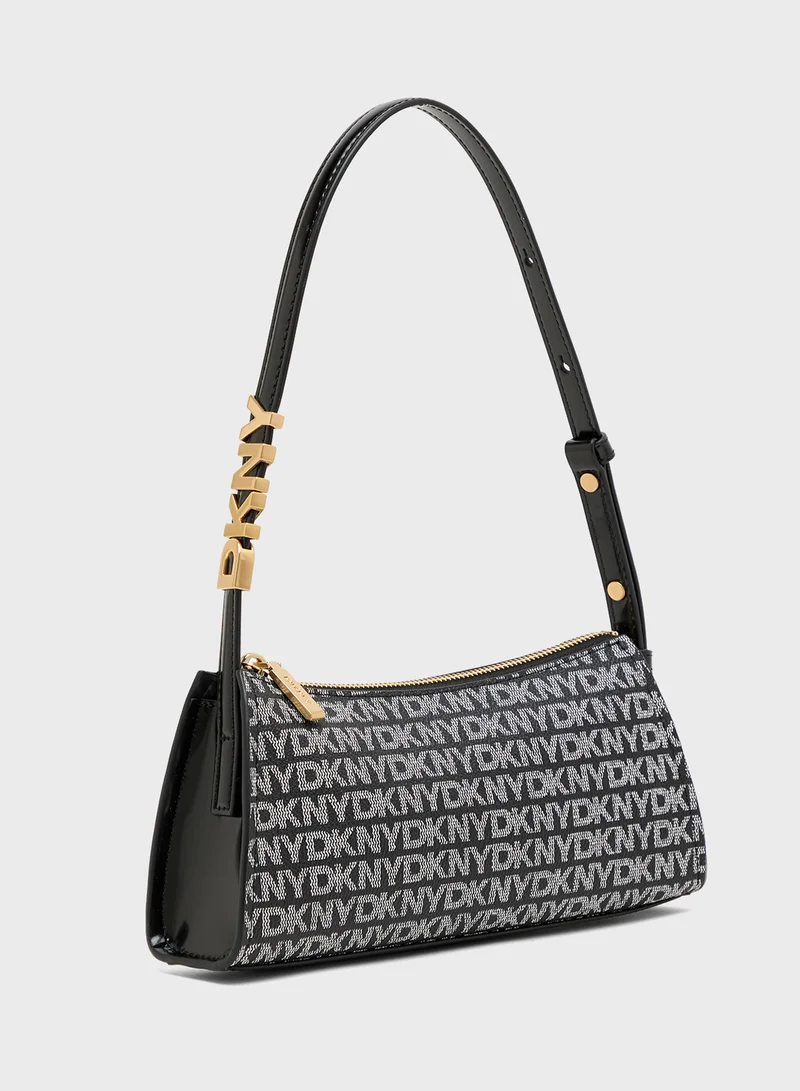 DKNY Logo Avril Shoulder Bag