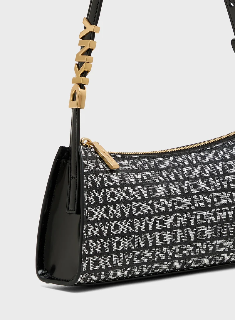 DKNY Logo Avril Shoulder Bag