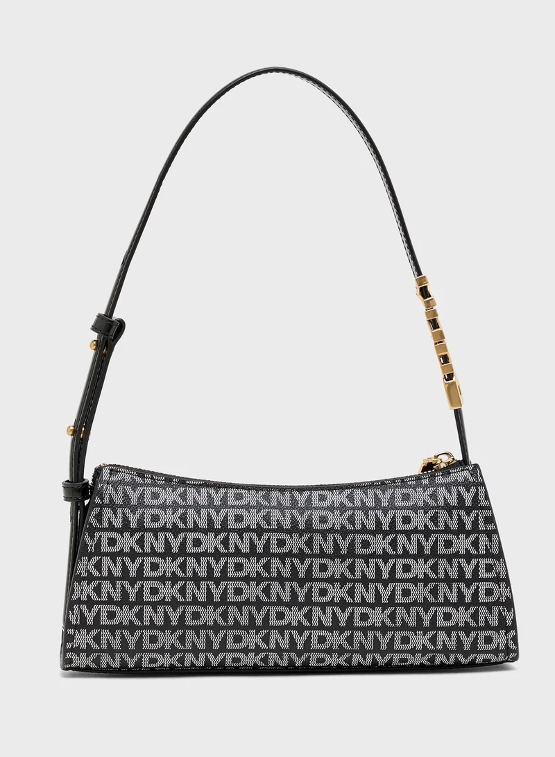 DKNY Logo Avril Shoulder Bag
