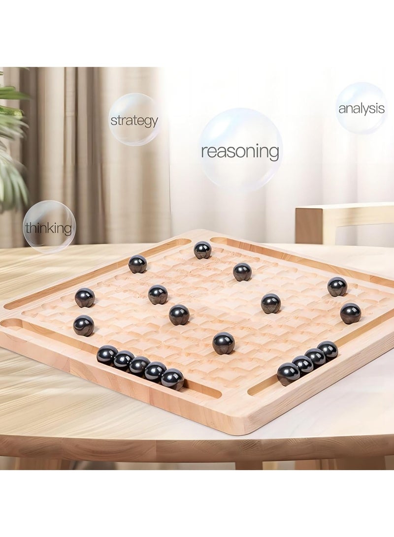 Magnetic Chess Set With Wooden Board For Kids Adults, 2024 New Version Magnetic Slate Game Fun Interactive Tabletop Game Family Party Board Game (Magnetic Chess Game - Style B) - Image 4