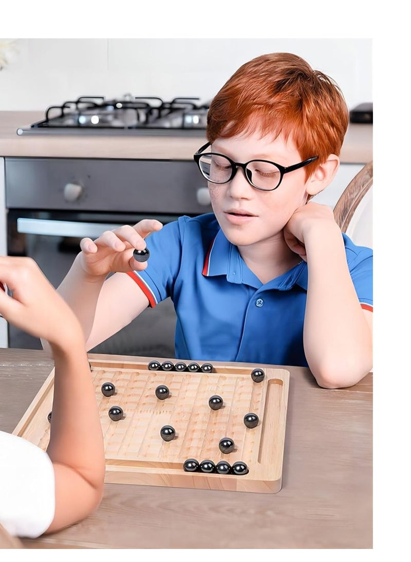 Magnetic Chess Set With Wooden Board For Kids Adults, 2024 New Version Magnetic Slate Game Fun Interactive Tabletop Game Family Party Board Game (Magnetic Chess Game - Style B) - Image 2