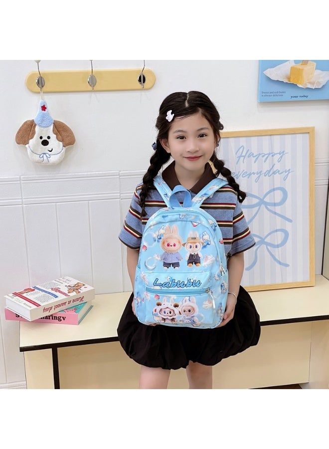 لابوبو حقيبة أطفال جديدة ذات سعة كبيرة من LABUBU حقيبة ظهر للأولاد والبنات في المدارس الابتدائية وحقيبة ظهر لرياض الأطفال وحقيبة ظهر عصرية للنزهات 32*25*11 سم - Image 5