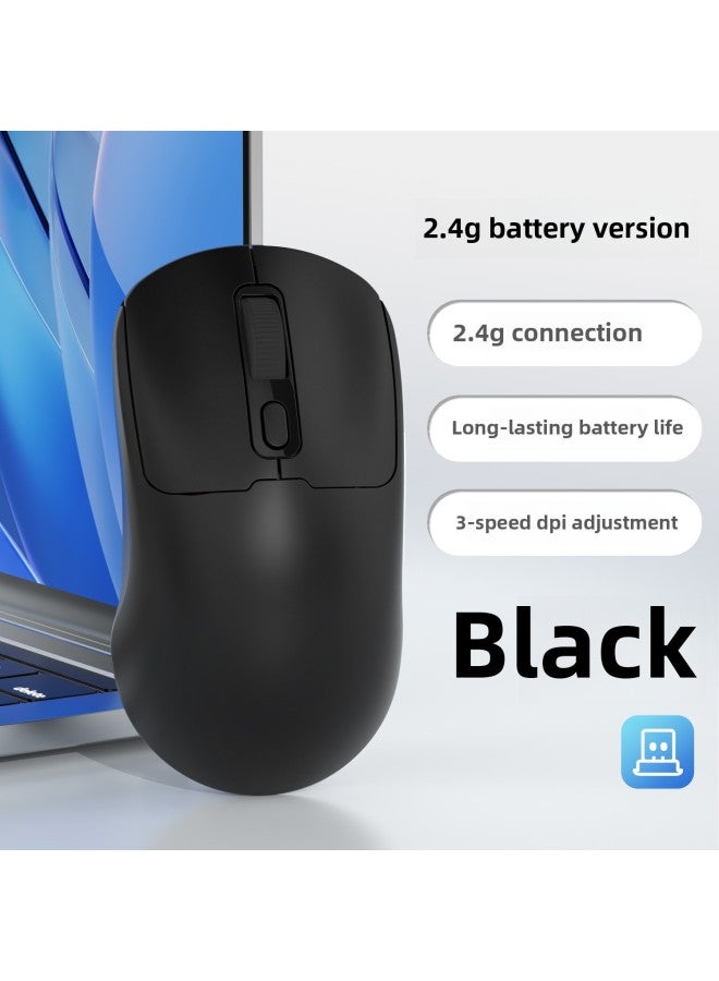 Wireless Mouse Charging Bluetooth Dual-mode Mute Office Gaming Laptop Creative Mouse In Stock-Colour:281 【charging 2.4g Silent】 Black