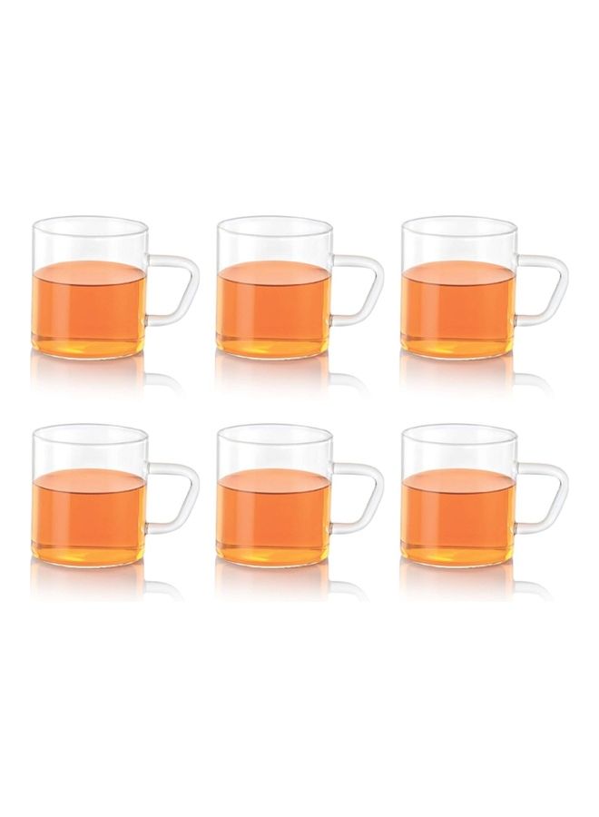 BOROSIL Vision Classic Mug Set Of 6-Microwavable White 190ml - Image 1
