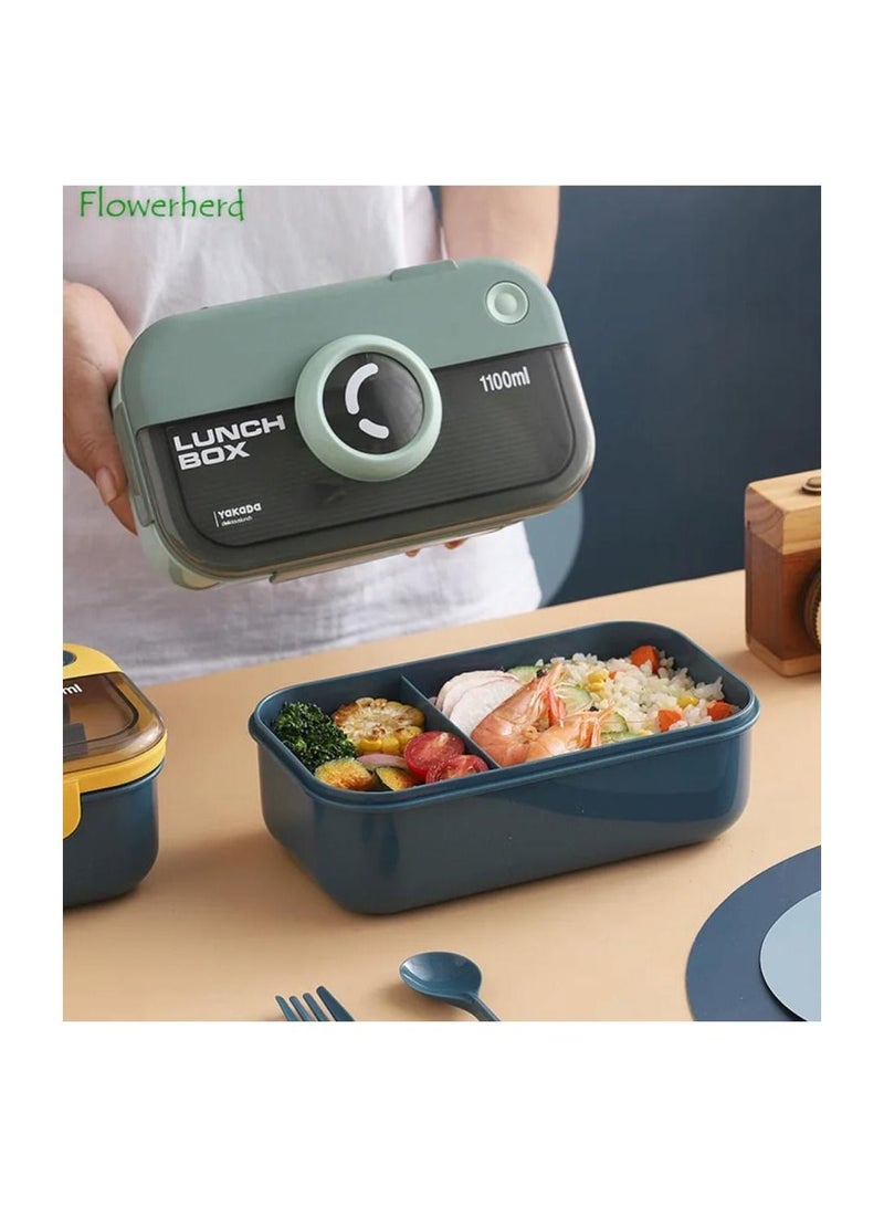 Lunch Box Tiffin Box Premium Plastic LeakProof containers and Compact Size Students Lunch Box Sealed Leakage Proof Yellow - Image 4
