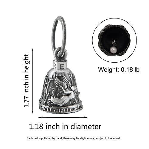 GARGOYLE BELLS Motorcycle Bell with Hanger for Biker, Good Luck Biker Bells & Motorcycle Accessories, Keychain Luck Bell - Image 3