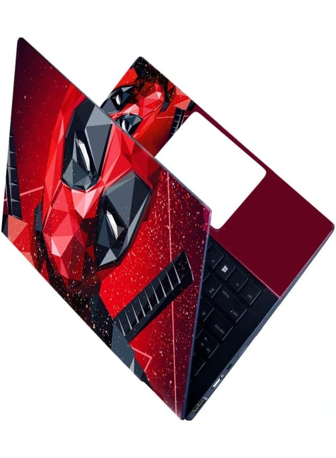 Home Trove ANCIARY Full Laptop Skin Stickers HD Quality Sticker for Laptops Upto 15.6" Compatible with Apple/Dell/HP/Lenovo/Acer/Asus/Sony (Dustproof|Waterproof|Scratchproof|Reusable) - Deadpool FL EDS1  - Image 1