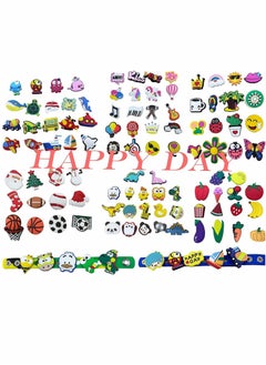 Excefore Shoe Decoration Charms, PVC Shoe Charms for Croc, Different Shapes, Shoes Buckle, Party Gift for Kids and Teens Girls ( 102 Pack )  - Image 2