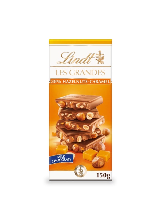 Lindt Les Grandes Caramel Hazelnut 150g - Image 2