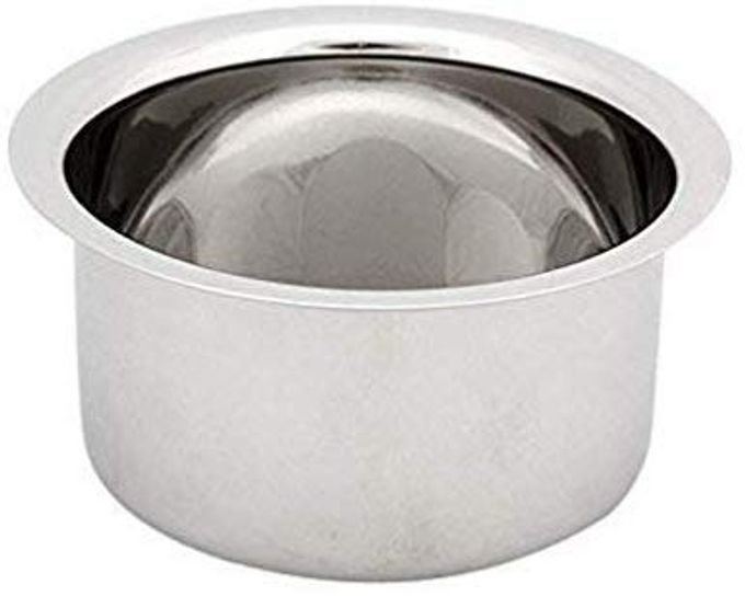 STAINLESS STEEL RUST FREE ROUND HEAVY BOTTOM CONTAINER TOPE COOKWARE BHAGONA PATILA TAPELI FOR HOME AND KITCHEN 8 LITRE