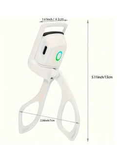 Rozino Portable Electric Eyelash Curler with Heating Function - White  - Image 5