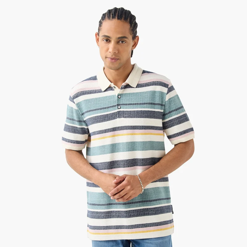 Lee Cooper Jacquard Polo T-shirt