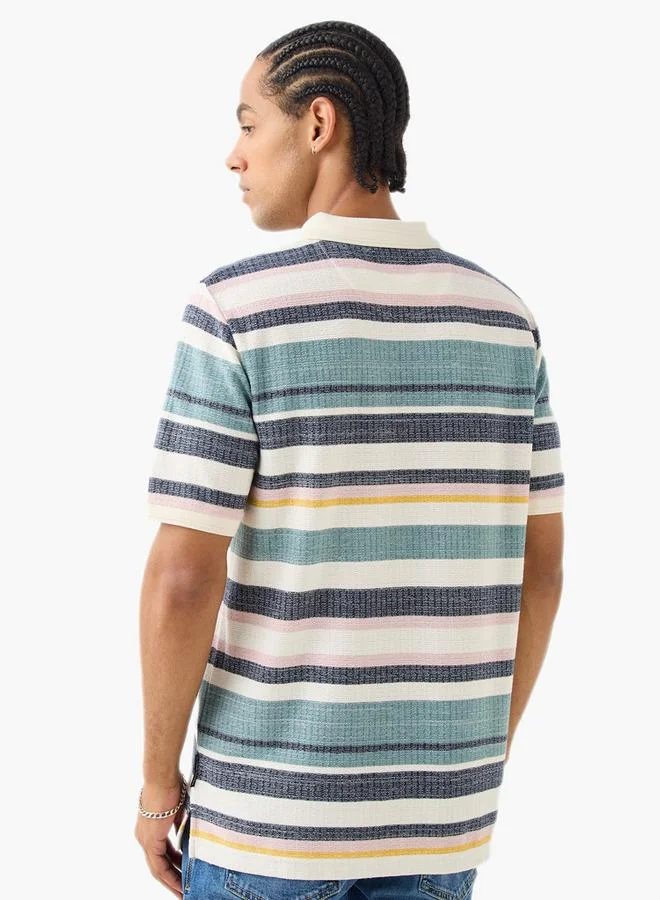 Lee Cooper  Lee Cooper Jacquard Polo T-shirt for Men | Best Price UAE