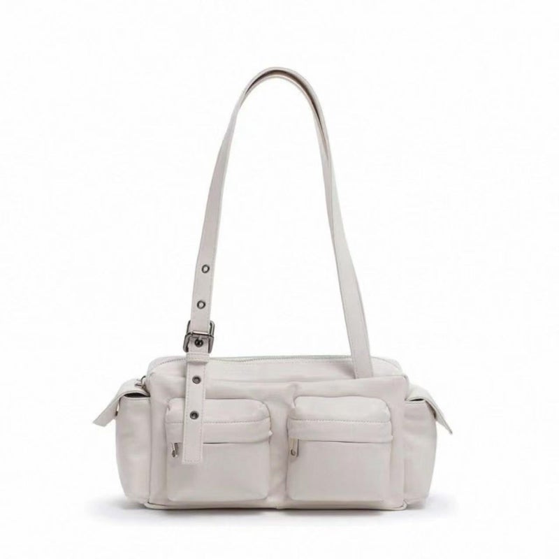 Samo Ondoh Korean Fashion Women''s Underarm Motorcycle Shoulder Bag Multi-Pocket Adjustable Crossbody Bag - Image 1