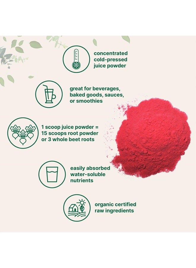 Micro Ingredients Organic Beet Root Powder, 1 Pound, Cold Pressed and Water Soluble, Beet Juice Pre-Workout Concentrated Powder, Energy & Immune System Support, Non-GMO  - Image 3
