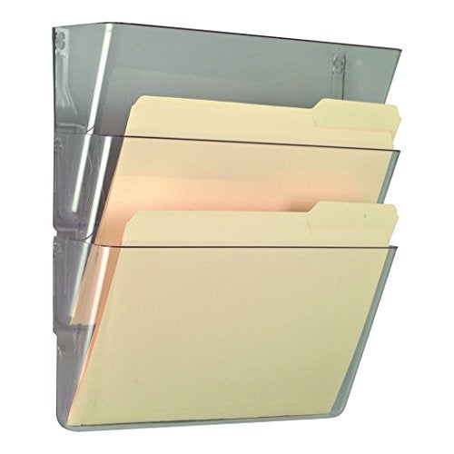 Officemate Wall Files, Letter/A4 Size, Clear, 3 Pack (21424) - Image 3