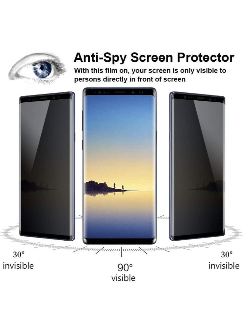 (2 Pack)Privacy Screen protector compatible with Samsung Galaxy Note8 Screen Protector Tempered Glass [Anti-Glare][HD Full Coverage][Easy Installation][Scratch Resistant][9H Hardness]