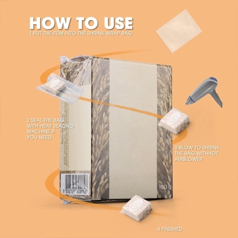 2000pcs Shrink Wrap Bags PVC Film Bottle Shrink Film - Image 4