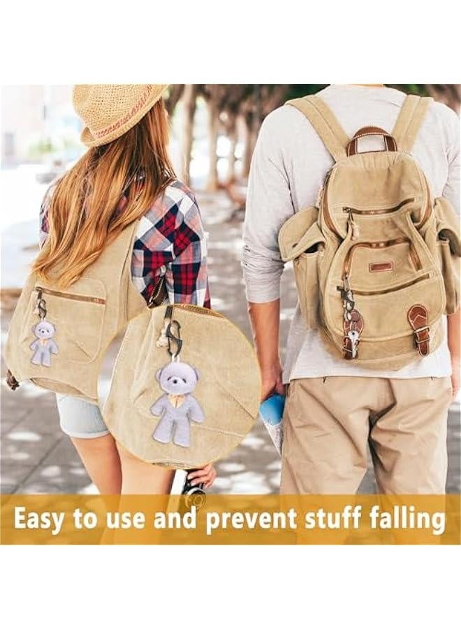12Pcs Zipper Locks Anti Theft, Purse Locks Zipper Clips Dual Spring Small Zipper Lock Clips Mini S Carabiner Clasps Backpack Locks for Travel Theft Deterrent Luggage Suitcase Handbags Keys Purse - Image 2