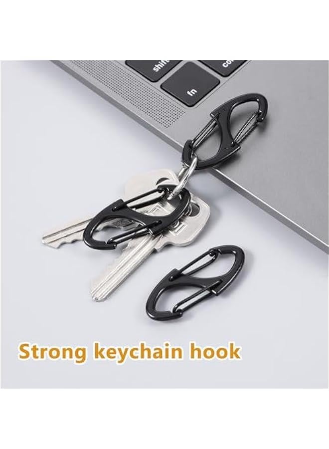 12Pcs Zipper Locks Anti Theft, Purse Locks Zipper Clips Dual Spring Small Zipper Lock Clips Mini S Carabiner Clasps Backpack Locks for Travel Theft Deterrent Luggage Suitcase Handbags Keys Purse - Image 4