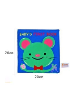 Generic Tearable Fabric Book Baby Toy Book Sound Paper Enlightenment Book For Infants And Toddlers Interactive Sensory Development-Color:DOL Black Red Ocean Tail Cloth Book  - Image 5