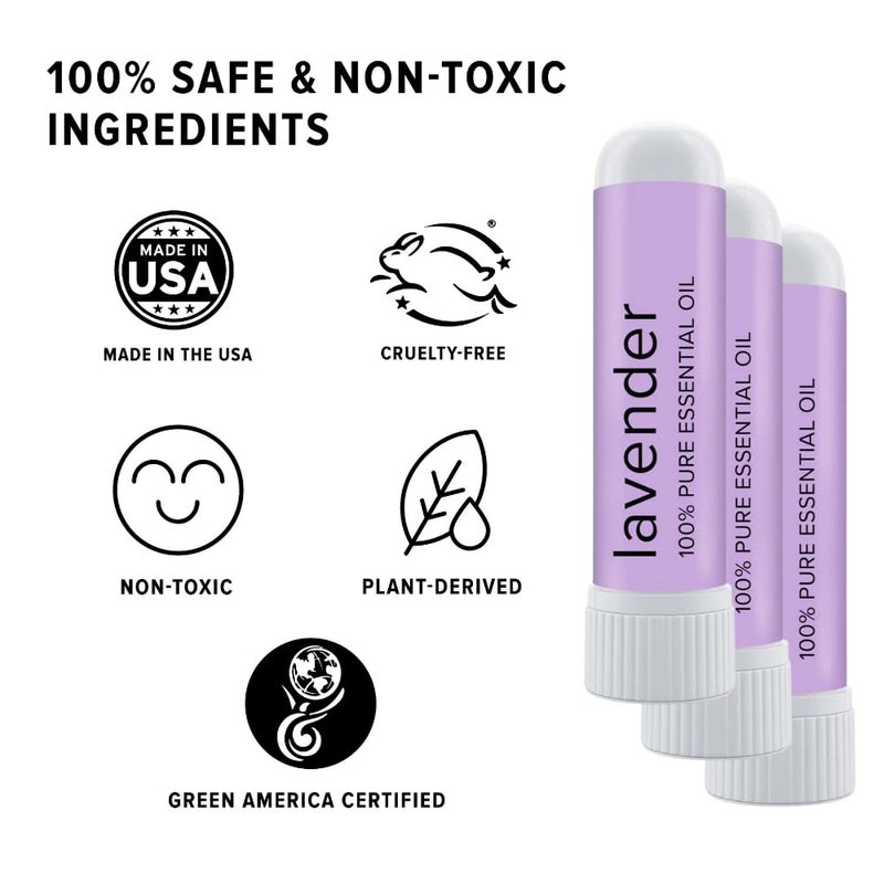MOXE Lavender Essential Oil Nasal Inhaler, Therapeutic No-Mess Aromatherapy, Relaxation, Naturally Calming, Before Sleep Routine, Uplifts Mood, Pure and Undiluted, Made in USA (1 Pack) - Image 5