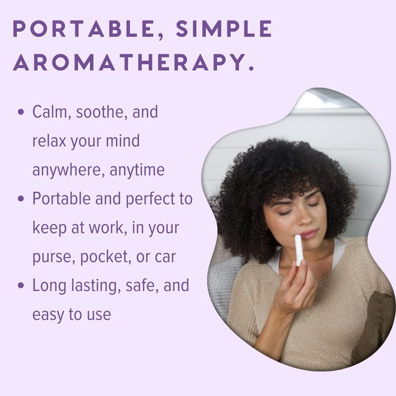 MOXE Lavender Essential Oil Nasal Inhaler, Therapeutic No-Mess Aromatherapy, Relaxation, Naturally Calming, Before Sleep Routine, Uplifts Mood, Pure and Undiluted, Made in USA (1 Pack) - Image 3