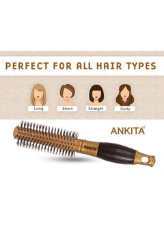 Ankita Ankita Hair Brush with Nylon Bristle, All-Purpose, Colors May Vary (B11) by Chhavi Creation  - Image 4