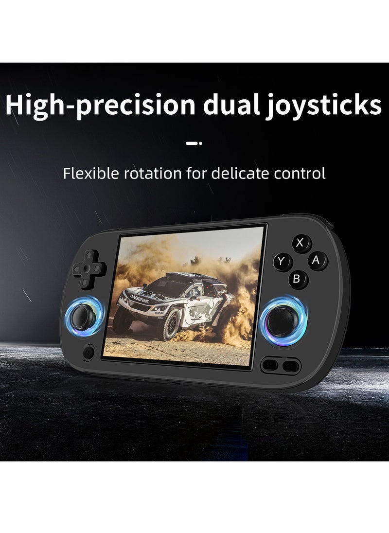 ANBERNIC  - Retro RG40XX H Portable Game Console, 64-bit, Linux, 4.0-inch IPS screen, Compatible with 5G WiFi, Bluetooth, HDMI-TV output (Black, 128GB) - Image 1