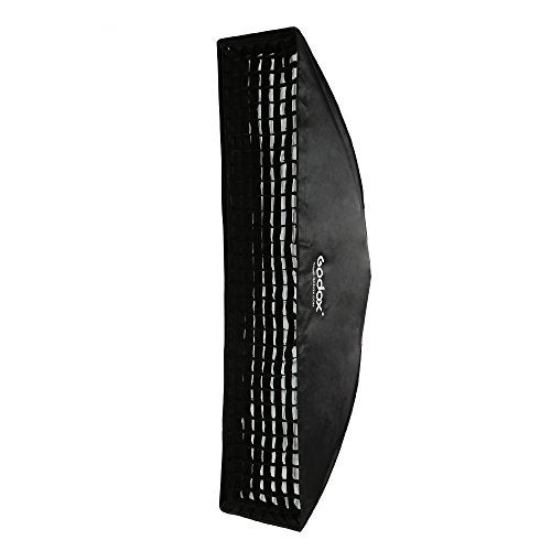 Godox صندوق إضاءة مستطيل مع شبكة قرص العسل 30x120 سم من جودوكس 12"x 47" لمصباح فلاش استوديو بتركيب بوينز - Image 1