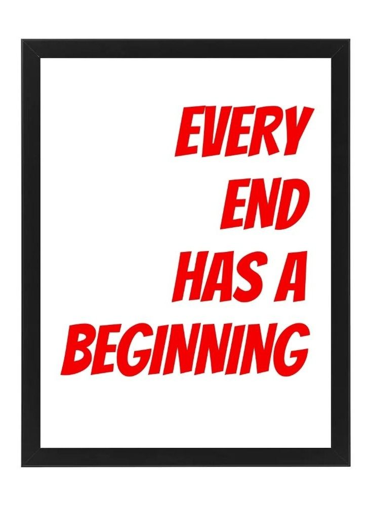 RKN Stranger Things Every End Has A Beginning Digital Wall Art Poster Frame 30x40 cm - Image 1