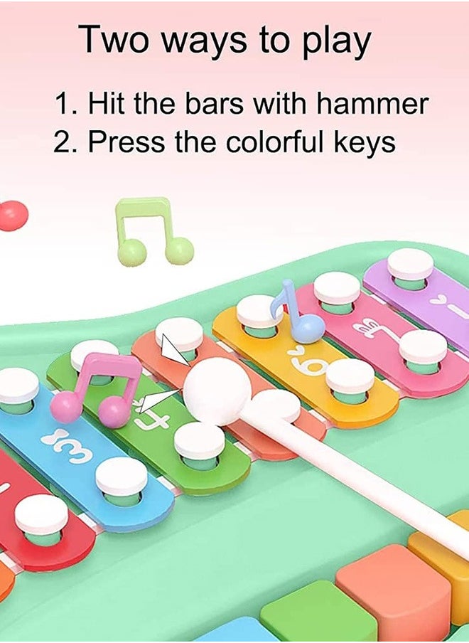 joyzzz - Xylophone 2 in 1 Colorful Keyboard Baby Piano Percussion Music Toy - Image 1