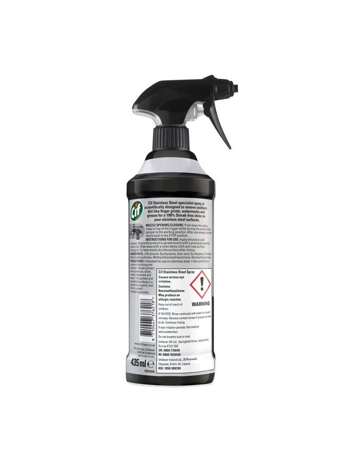 CIF منظف الفولاذ المقاوم للصدأ CIF Perfect Finish | يزيل الأوساخ الصعبة 435 مل (عبوة من 1) - Image 2