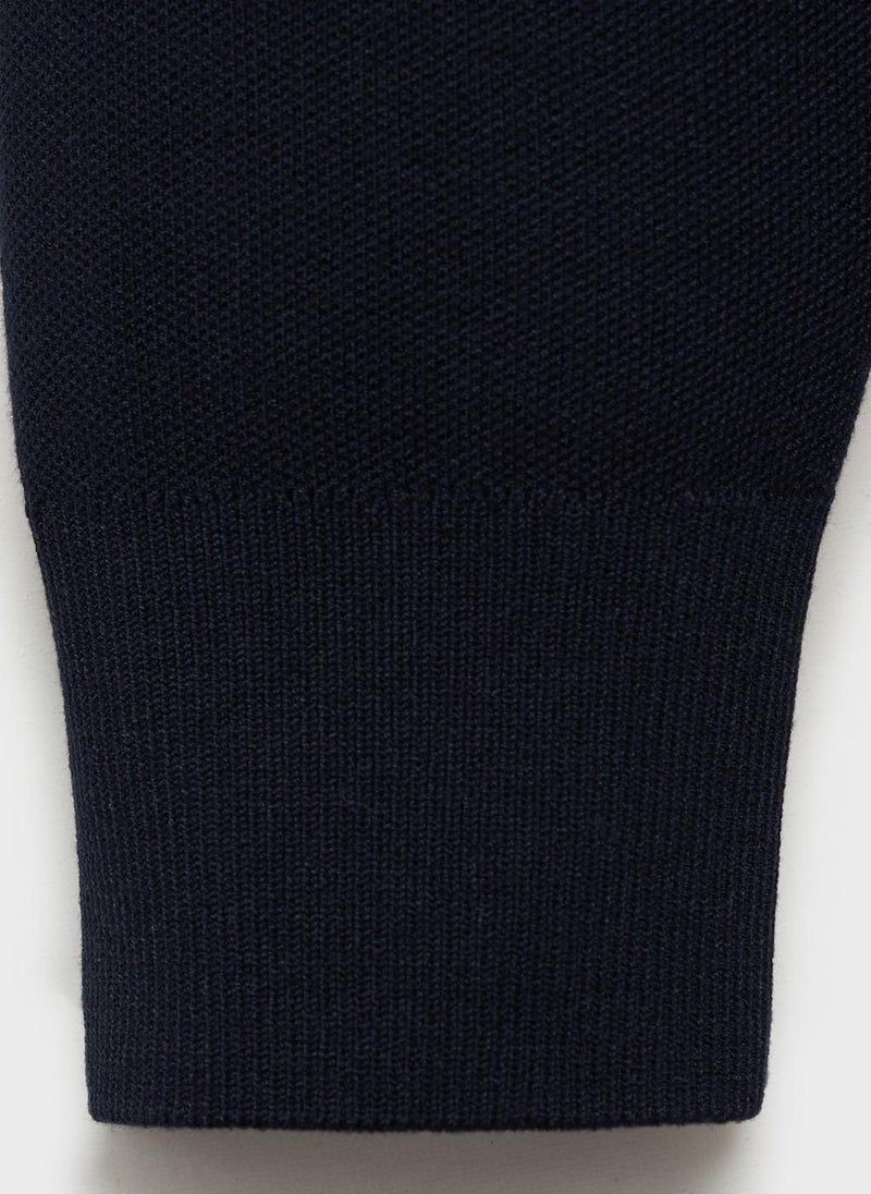Mango Man Zipped Knit Cardigan  - Image 3