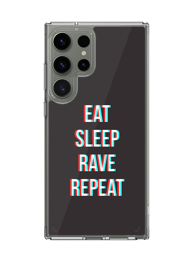Stylizedd Classic Clear Case for Samsung Galaxy S23 Ultra , Hybrid Soft  Thin Transparent Cover [ Designed for Samsung Galaxy S23 Ultra ] - Rave Routine - Image 1