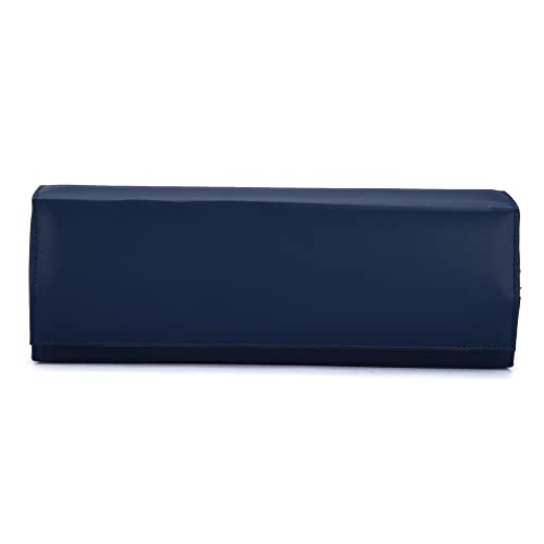 essart Premium Men and Women Watch Box Holder Organizer Case In 5 Slots for luxury watches In PU Leather with Blue colour - Image 5