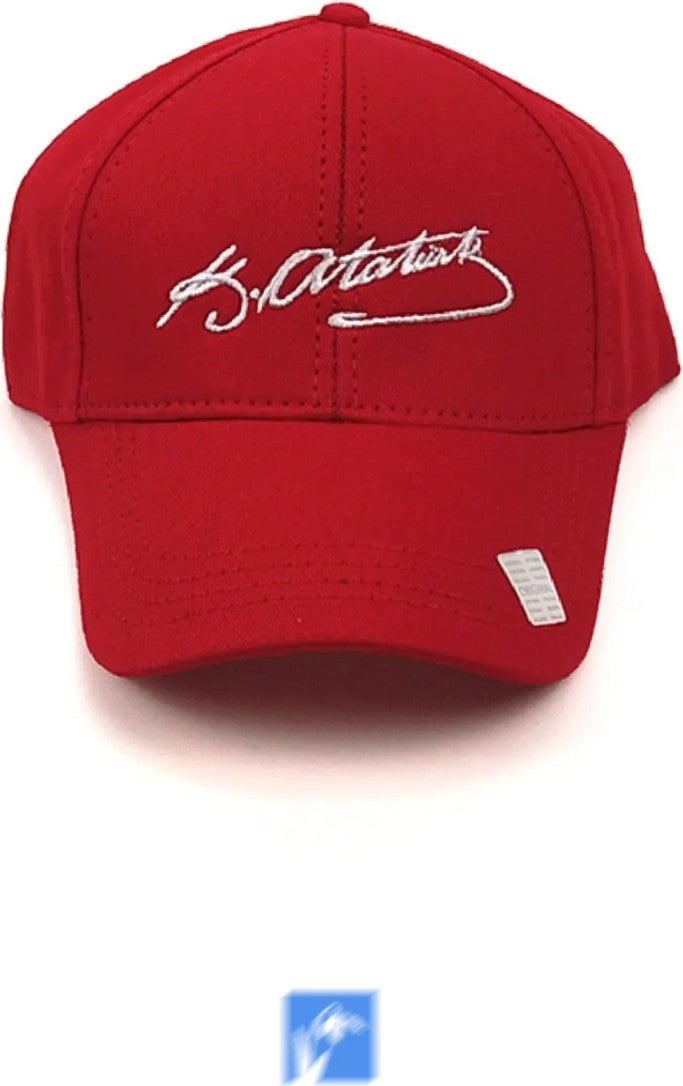 Kardelen Butik Denizli Kardelen Boutique Denizli Eck Textile Unisex Red Atatürk Embroidered Hat  - Image 4