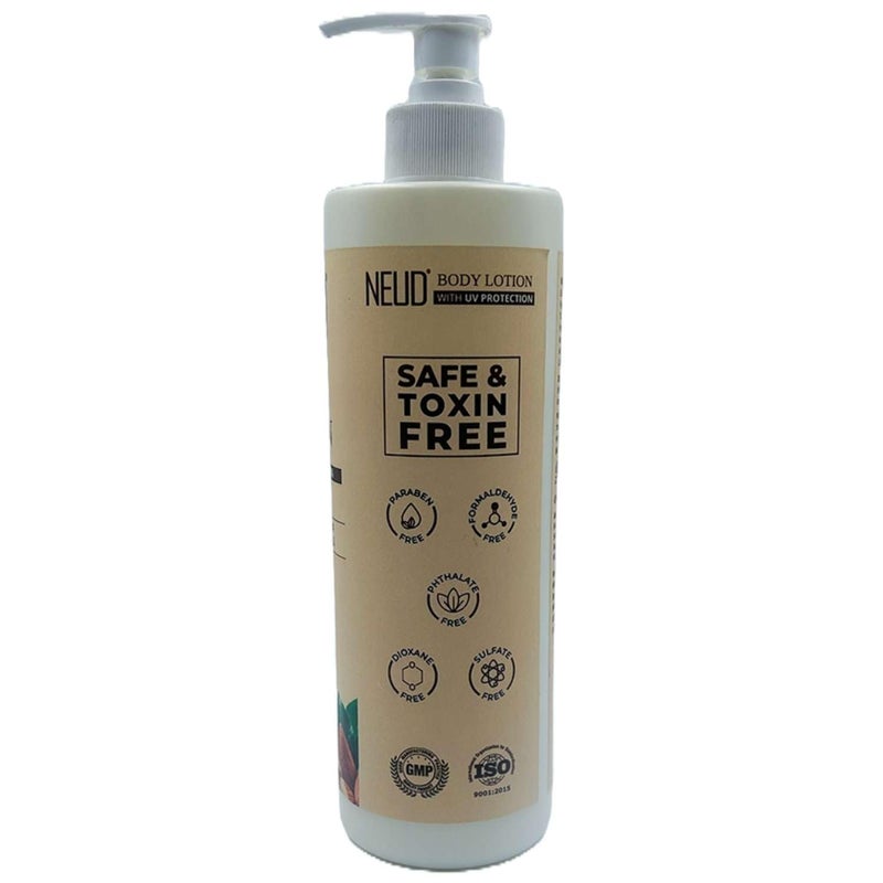 NEUD XPOSE YOURSELF NEUD Body Lotion with Natural Extracts of Honey Alomd and Tulsi for Men and Women  1 Pack 400ml - Image 2