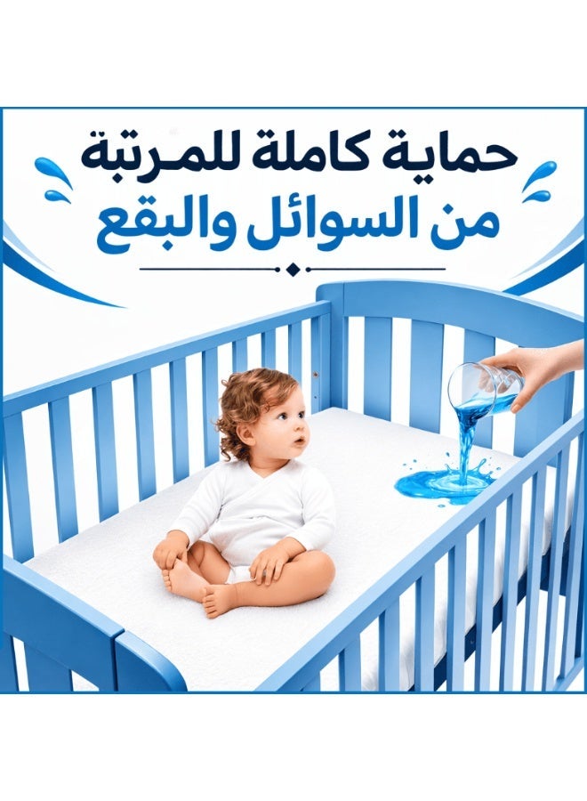 واقي مرتبة بيبي مقاوم للماء - ضد الحساسية وقابل للتنفس - بأحجام متعددة - Image 2