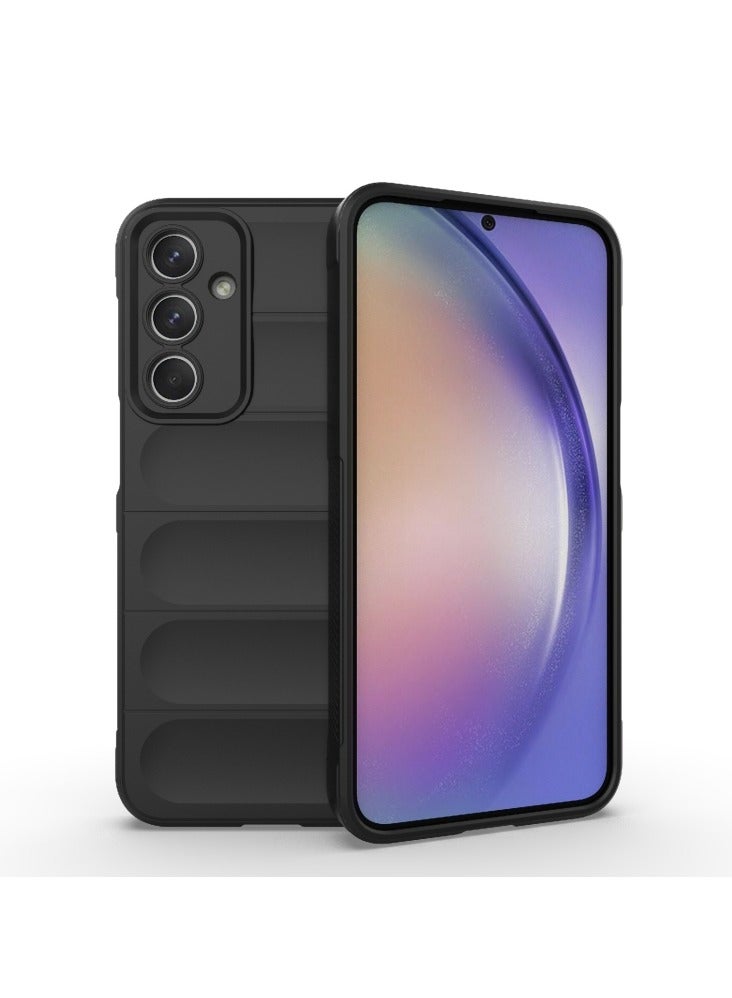 General Compatible with Samsung Galaxy M35 5G phone case, skin feel silicone soft shell Phantom Shield airbag anti-drop protective case  - Image 1